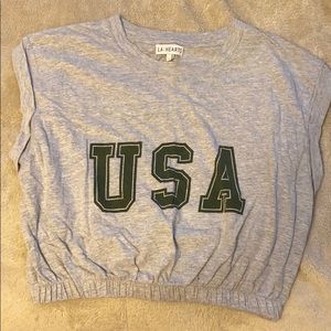 USA crop top